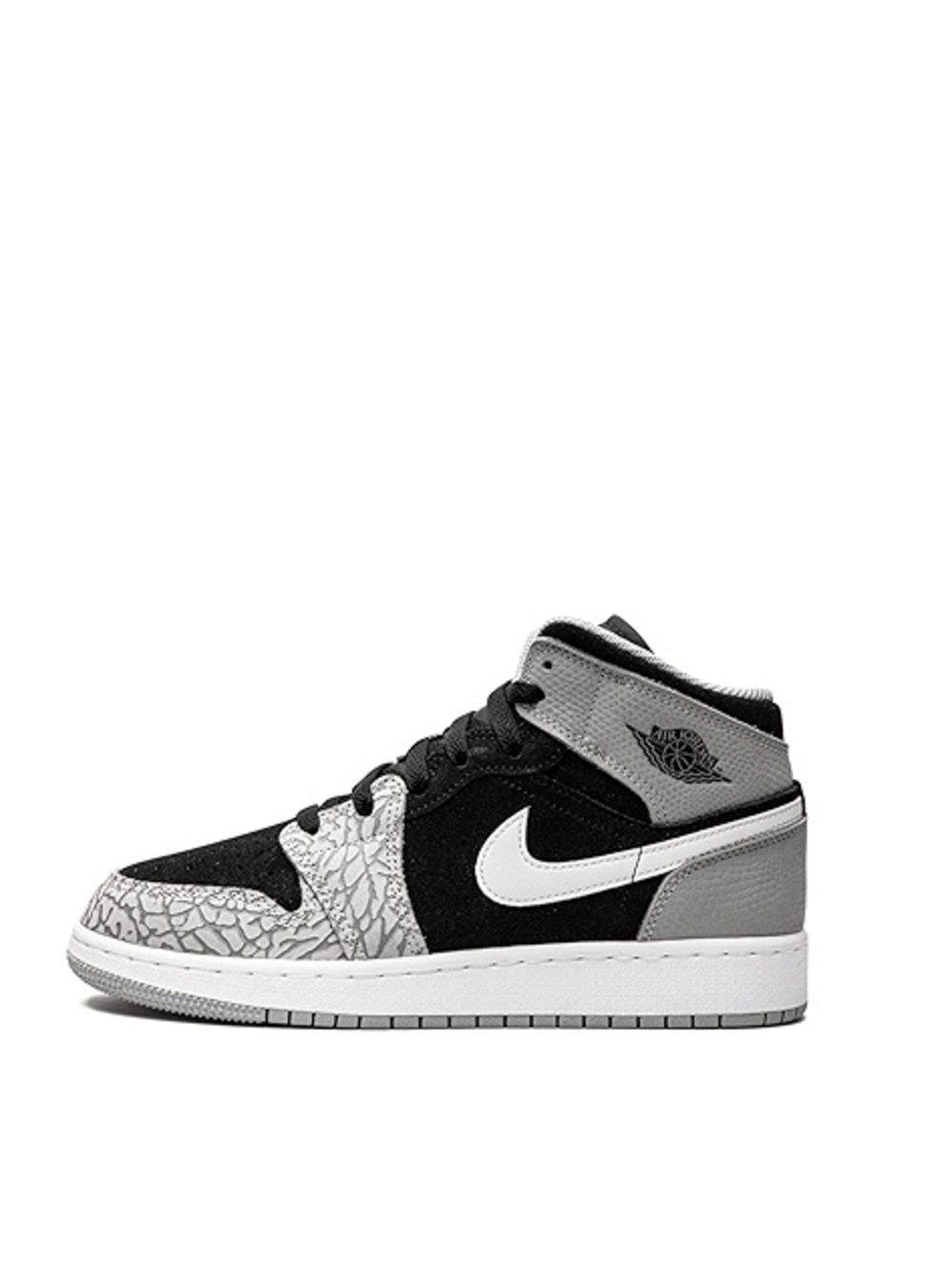 NIKE Air Jordan 1 Mid SE (GS) Elephant Toe Sneakers - Picture 1 of 10